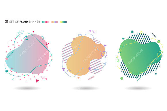 Abstract Fluid Shapes for Modern Design