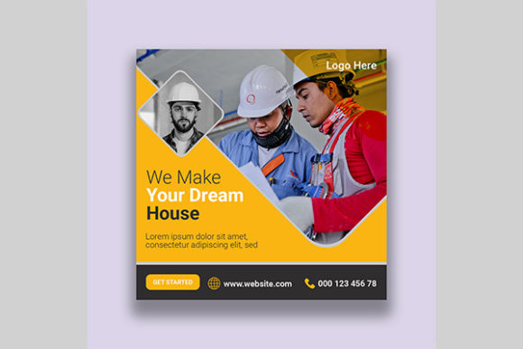 Boost Your Brand with Construction Social Media Banners