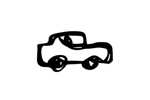 Car Doddle Graphic Icon: A Creative Asset