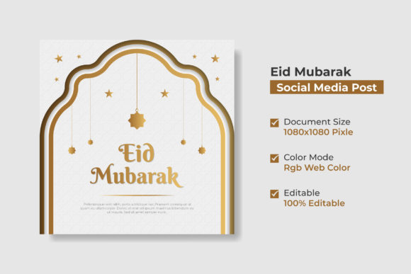 Eid Mubarak Beautiful Golden Background: Elevating Your Digital Greetings