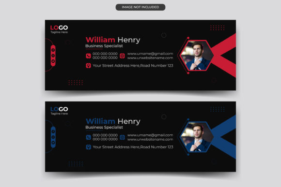 Email Signature Design Vector Template Guide