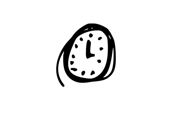 Evaluating the Clock Face Doddle Graphic Icon for Design Projects