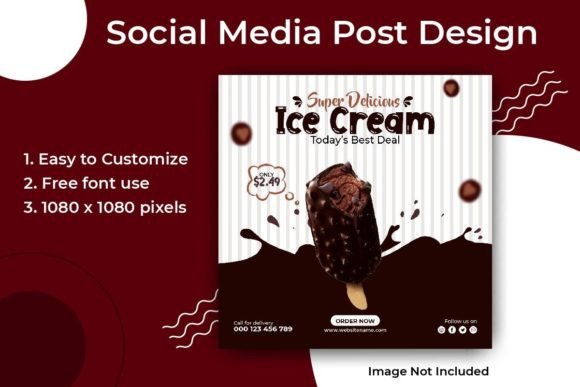Evaluating the Delicious Ice Cream Social Media Post Template