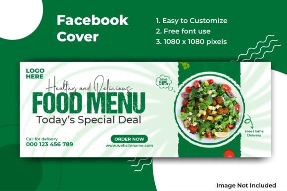 Facebook Cover Template for Delicious: Elevating Your Restaurant’s Visual Identity