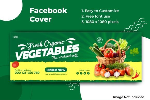 Facebook Cover Template for Vegetables: Integrating Visual Assets into Your Marketing Workflow