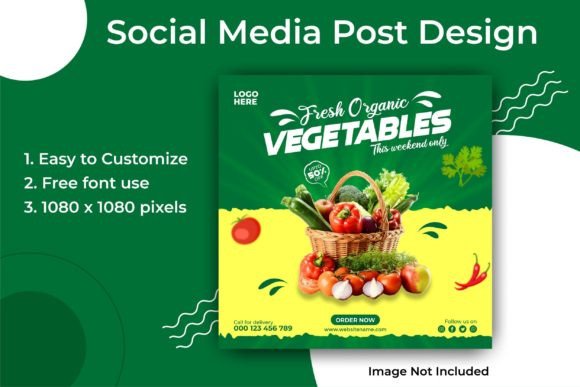 Fresh Organic Social Media Post