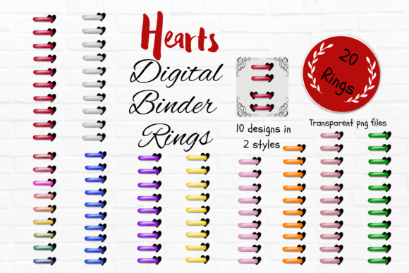 Heart Shape Digital Planner Binder Rings: Elevating Your DIY Journaling Aesthetic