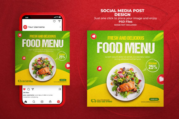 Streamlining Visual Marketing with a Delicious Food Menu Social Media Banner